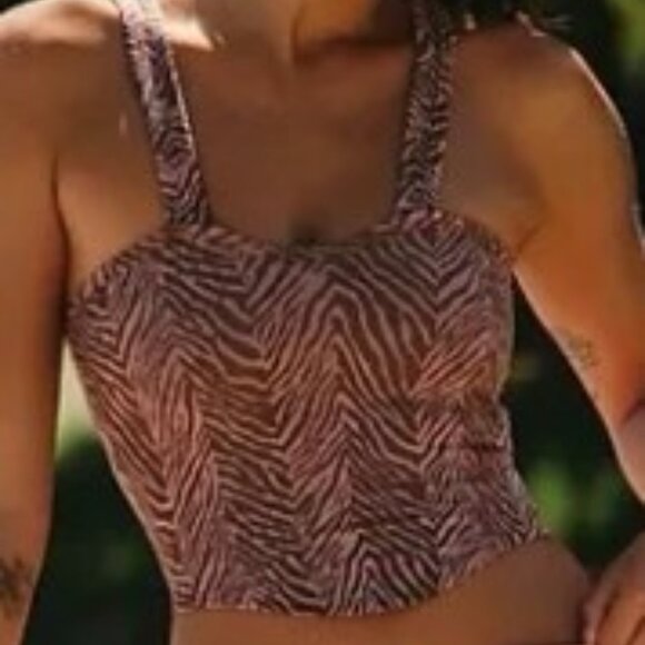 FREE PEOPLE MOVEMENT Flutter Kick Tank in Tan Sz MED/LAR - Picture 2 of 6